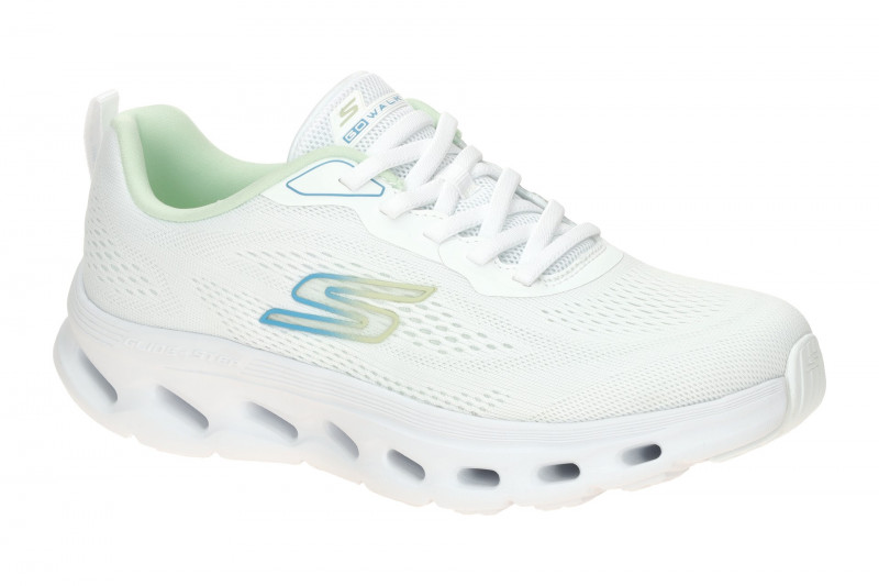 Skechers Go Walk Gliede Step Schuhe weiß grün 125145