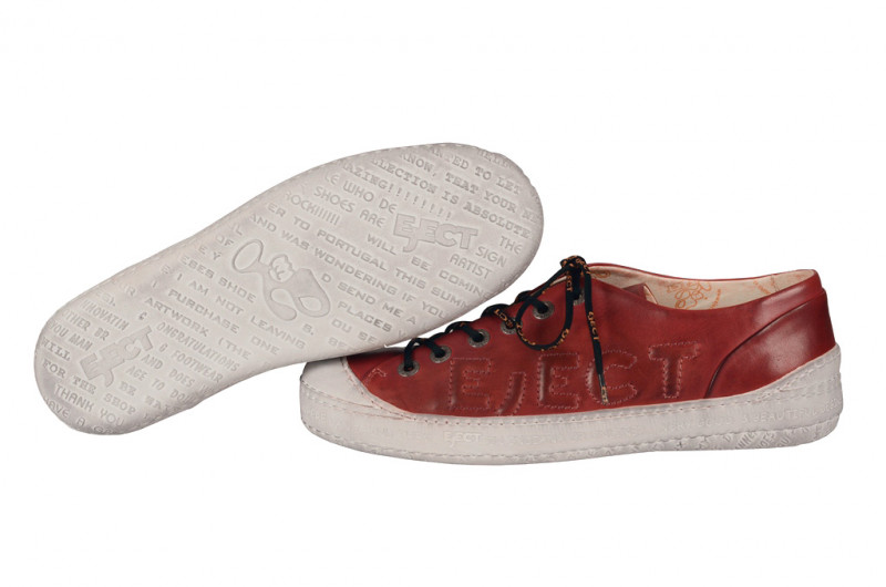 Eject Dass Sneaker in rot - E-11593/1