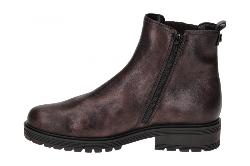 Gabor Comfort Stiefelette rot metallic Perlglanz H-Weite 52.761.18