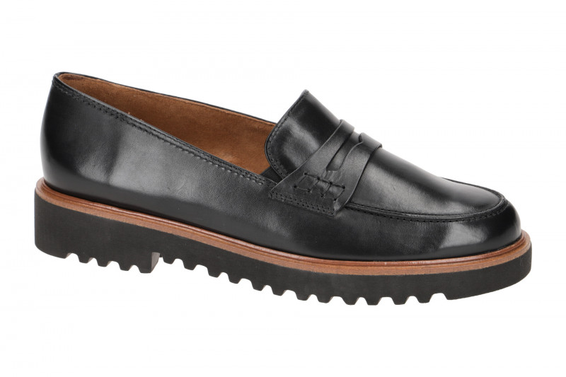 Paul Green Schuhe Slipper schwarz Kalb 2694