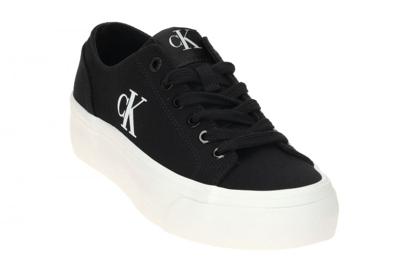 Calvin Klein Schuhe Vulc Flat Plateau schwarz Damen Textil