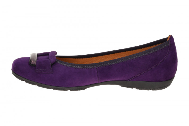 Gabor Schuhe Ballerina Slipper lila Samt 54.166.13