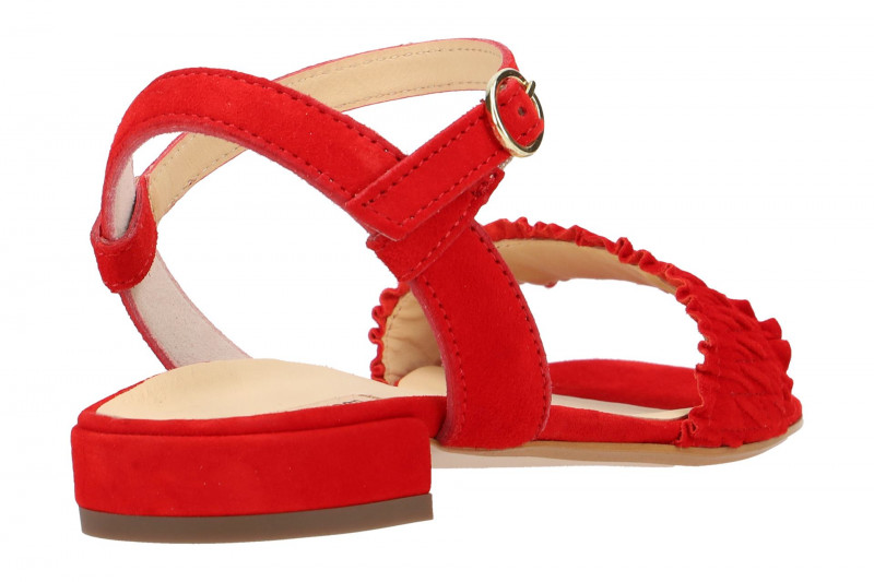 Paul Green Sandalen rot Samt 7091-022