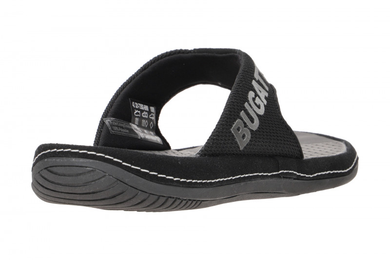 bugatti Branson Zehentrenner Pantolette schwarz 73582