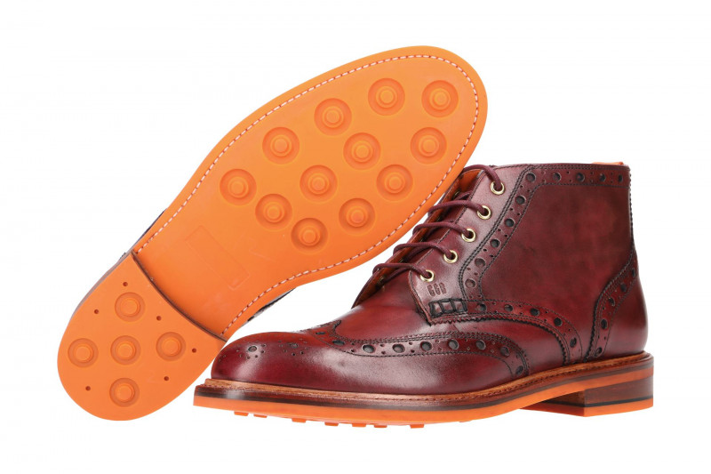 Gordon & Bros Harry Stiefelette rot bordo Rahmengenäht 5039-N