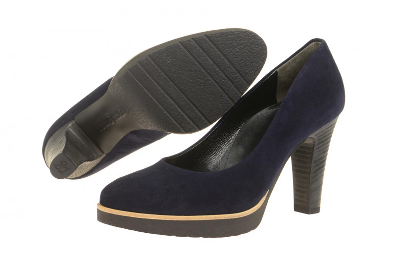 Paul Green Plateau Pumps 3210 blau Samt