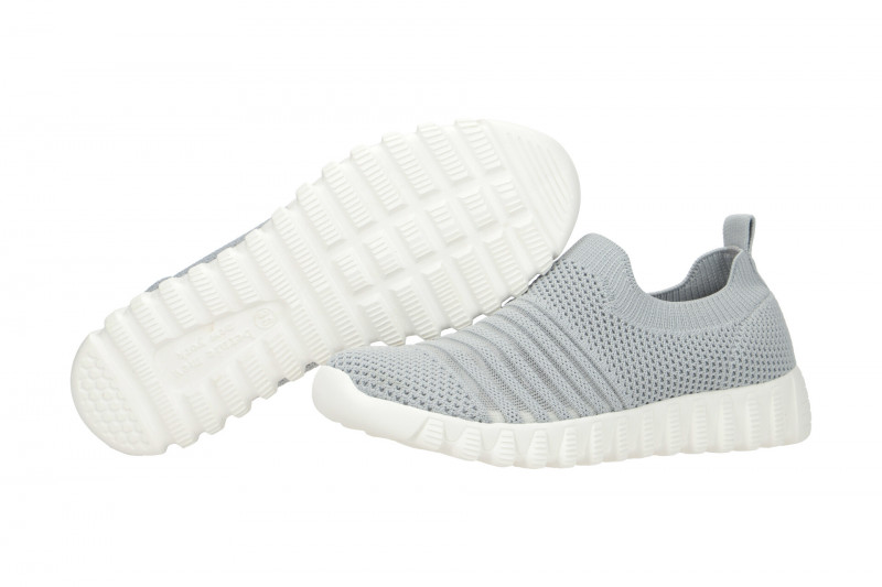 Bernie Mev Wylie Schuhe Slipper hellgrau vegan