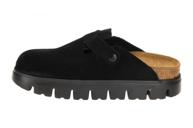Birkenstock Boston Papillio Chunky Clogs Pantolette schwarz SCHMAL