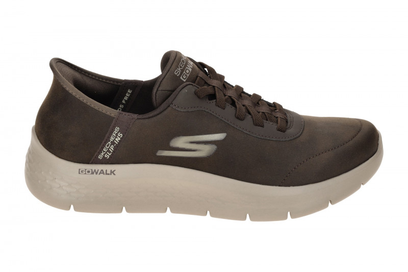 Skechers Go Walk Flex Schuhe braun Slip-Ins 216326