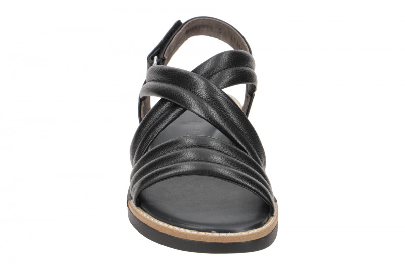 Paul Green Sandale Kreuzriemen schwarz Klett 6054