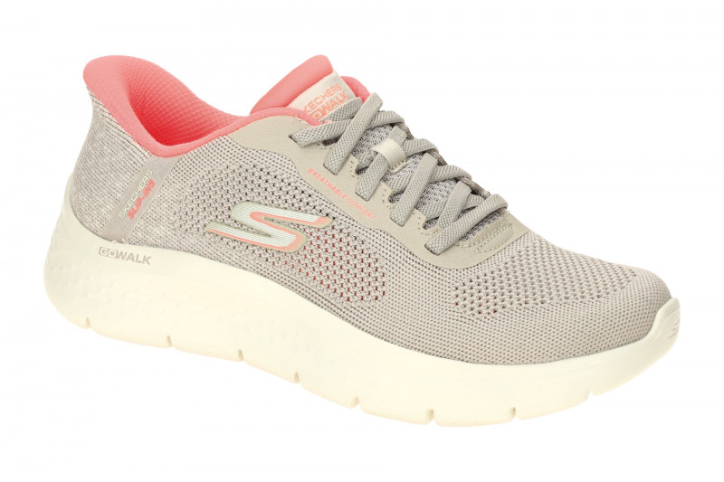 Skechers Go Walk Flex Schuhe grau Slip-Ins Sneakers 125503
