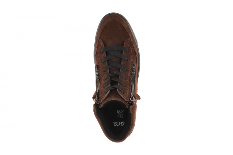 ARA Canberra Mid Sneaker Schuhe braun H-Weite Plateau 12-23008