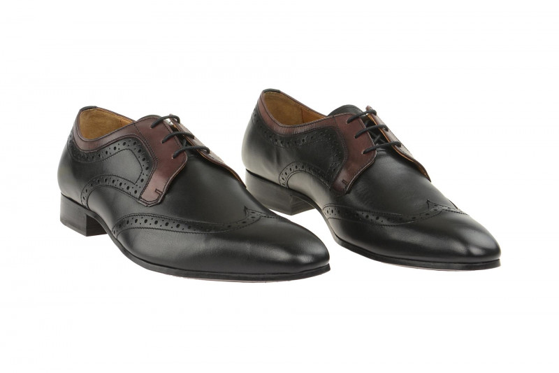 Gordon & Bros Schuhe Lorenzo schwarz bordo 623048