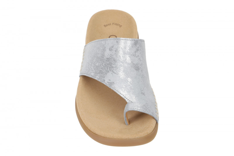 Gabor Pantolette hellblau silber metallic 23.700.66