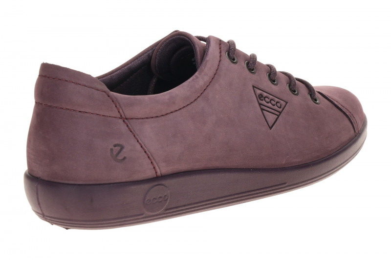 Ecco Soft 2 Schuhe lila uni Schnürer 206503