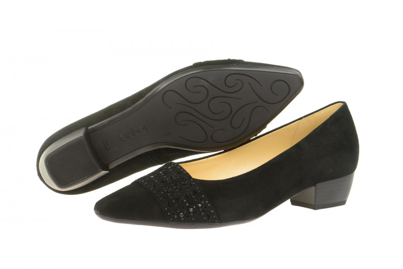 Gabor Pumps schwarz Samt 65.136.17