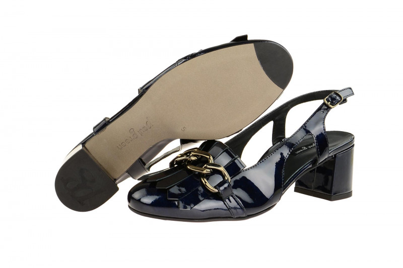Paul Green Sling Pumps blau Lack 6098