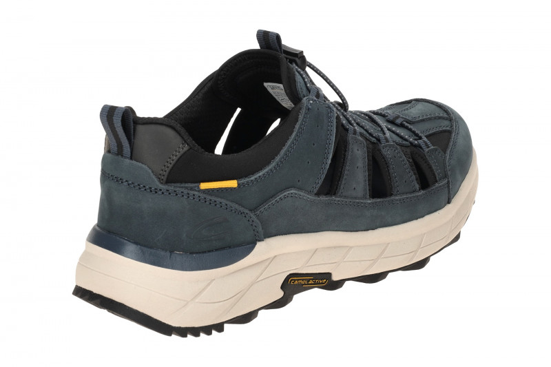 camel active Cross Country Sommer Schuhe blau gelocht 54CCA03