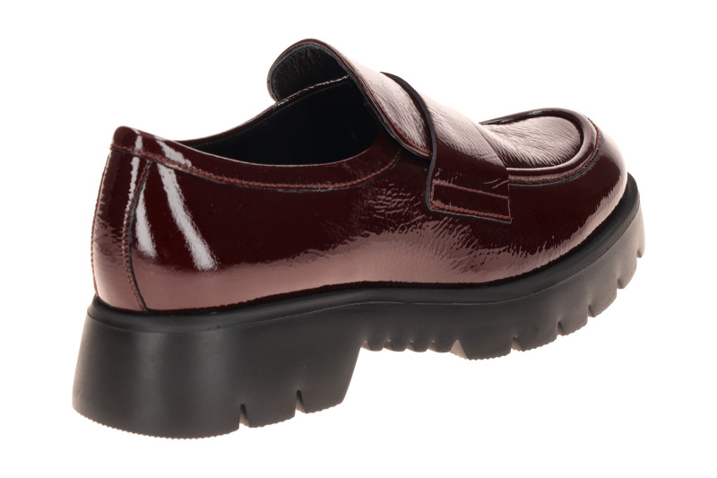 Högl Finn Schuhe Slipper Loafer in rot barolo Lack 2425