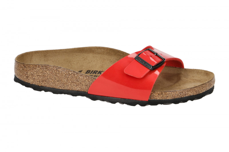 Birkenstock Madrid BS Pantolette rot Lack 1019460