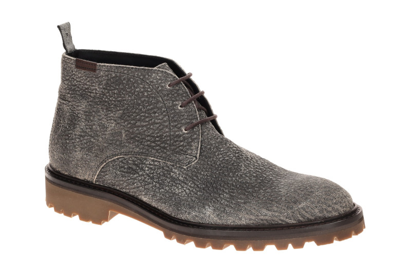Floris van Bommel Strudi Stiefelette grau genarbt 50082