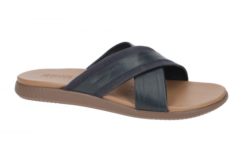 Geox Sirolo Herren Kreuz Pantolette blau U25EHH