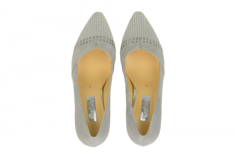 Gabor Pumps grau silber Steine 65.146.19