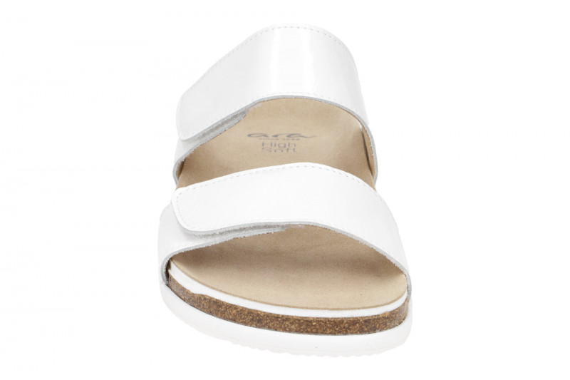 ara Sylt Pantolette weiß Lack 12-38104