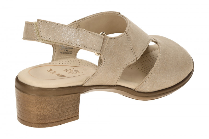 ara Lugano Sandalette beige sand Schimmer 12-35732
