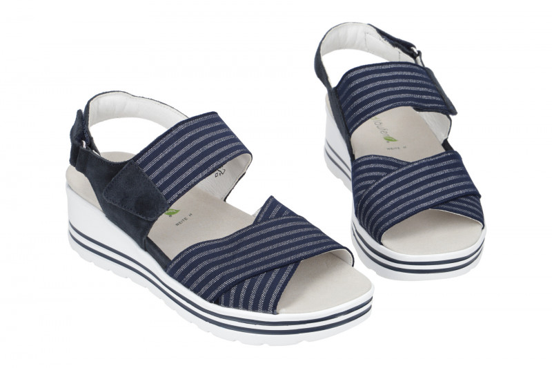 Waldläufer H-Michelle Sandale dunkelblau silber 728005