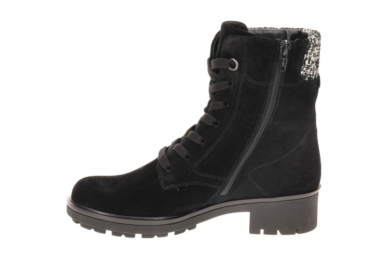 Gabor Stiefelette braun Velour Stoff-Kragen 71.771.17