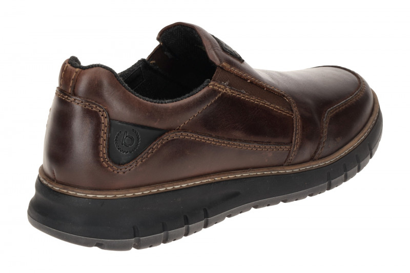 bugatti Quebec Slipper Schuhe braun Leder AOP60