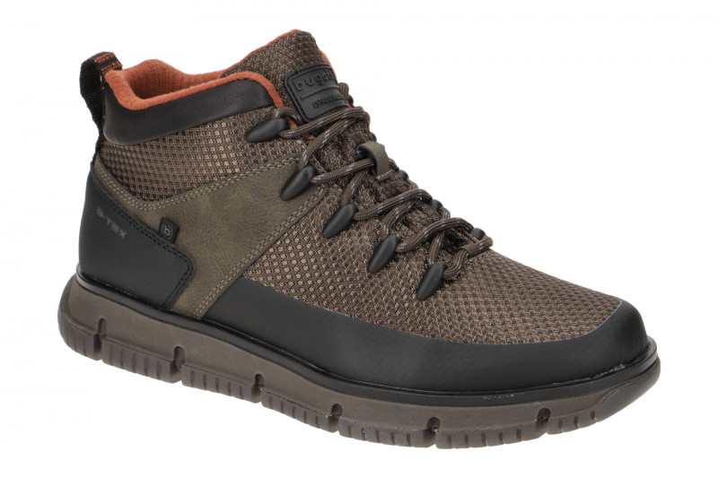 bugatti Samper Schuhe Boots braun grün wasserdicht Vegan