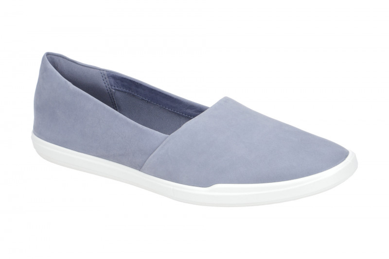 Ecco Simpil Schuhe Damen Slipper blau Nubuck 208603