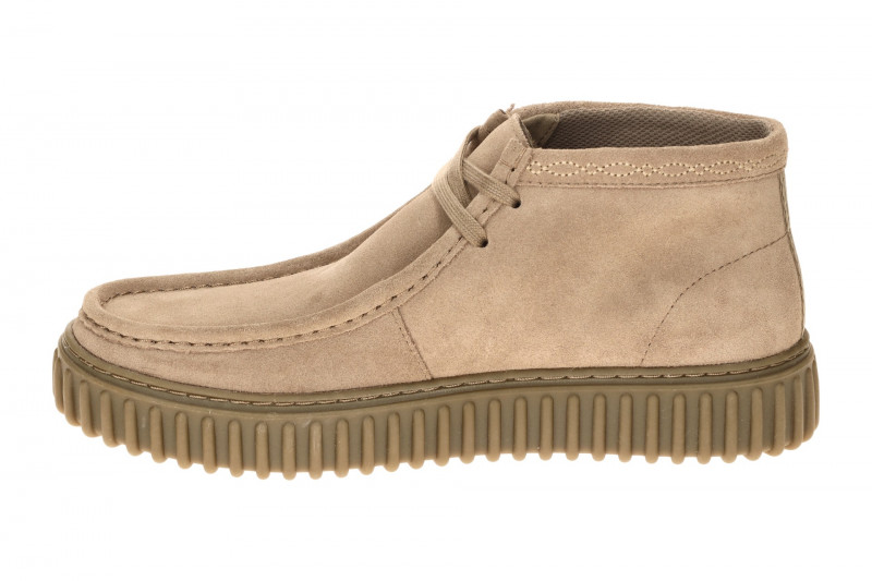Clarks Torhill Hi Schuhe grau stone Velour 26327244