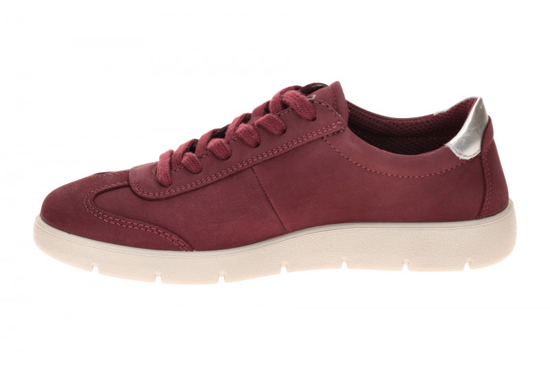 Ecco Bella 2 Schuhe Sneaker rot silber Nubuck 239363