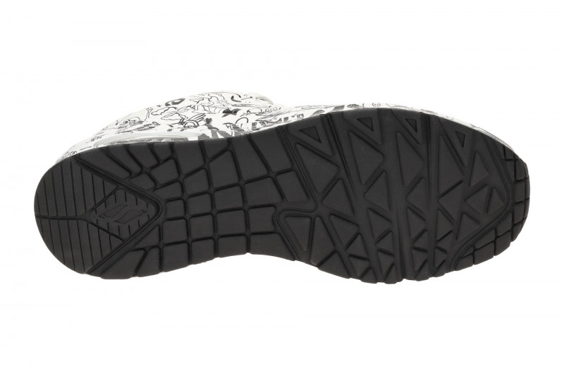 Skechers Uno Schuhe weiß schwarz Vexx Doodle 183501