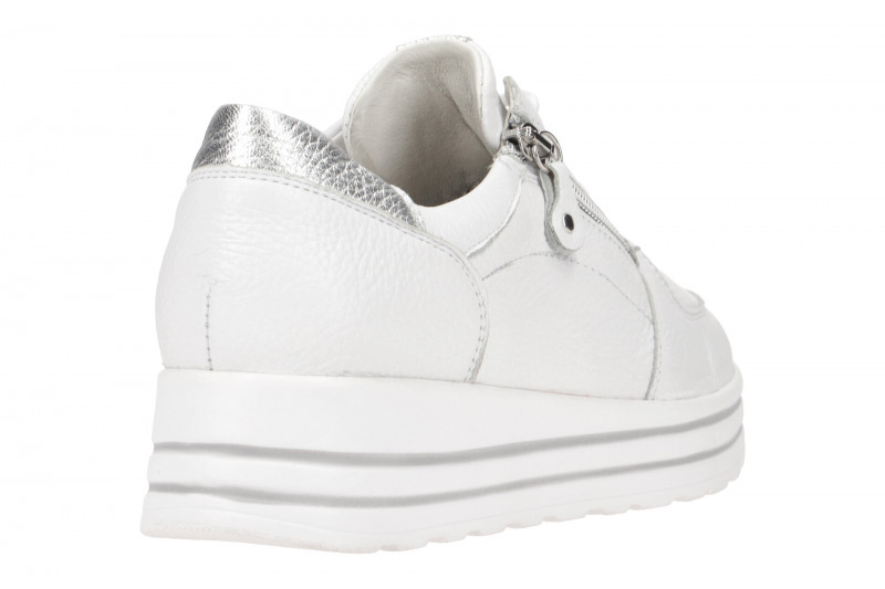 Waldläufer Lana Plateau Schuhe weiß silber 758009