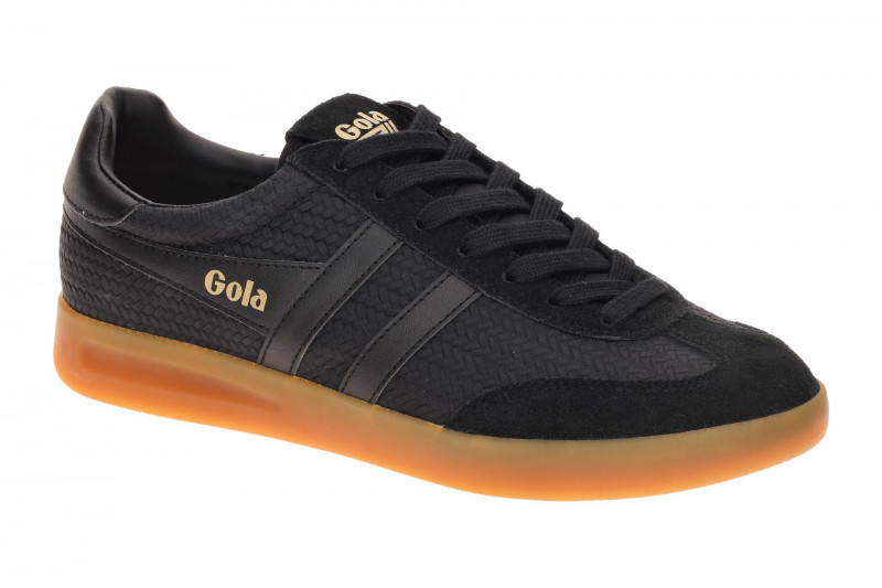 Gola Cyclone Marque Schuhe Sneakers schwarz Herren Flecht CMB922