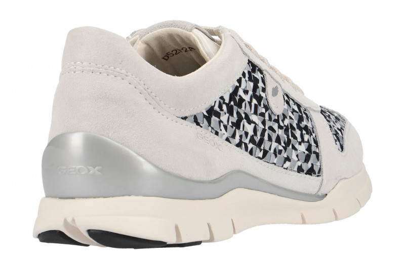 Geox Schuhe Sukie weiß grau karo