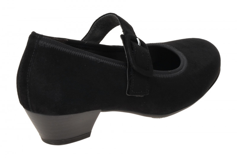 Gabor Malta Pumps schwarz matt H-Weite Velour