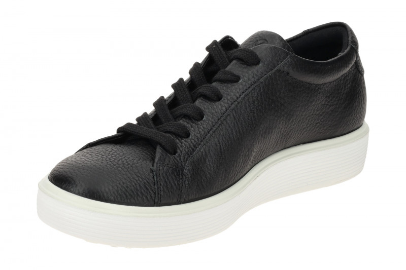Ecco Soft 60 Schuhe Sneakers schwarz weiß Damen 219203