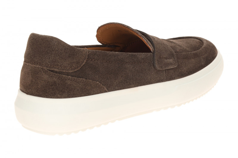 Gabor Schuhe Mokassin Slipper braun Velour 83.367.28