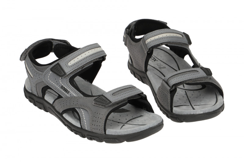 Geox Strada Herren Sandale grau U8224D