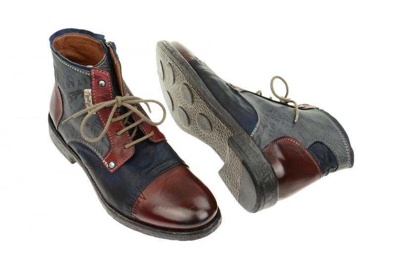 Bello Stiefel rot blau grau mix HE134