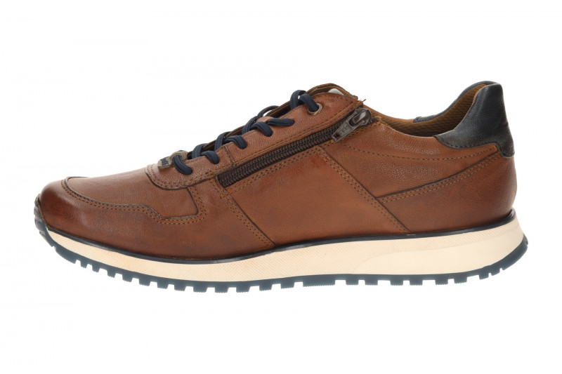 bugatti Schuhe Sneakers braun cognac Glattleder APA03