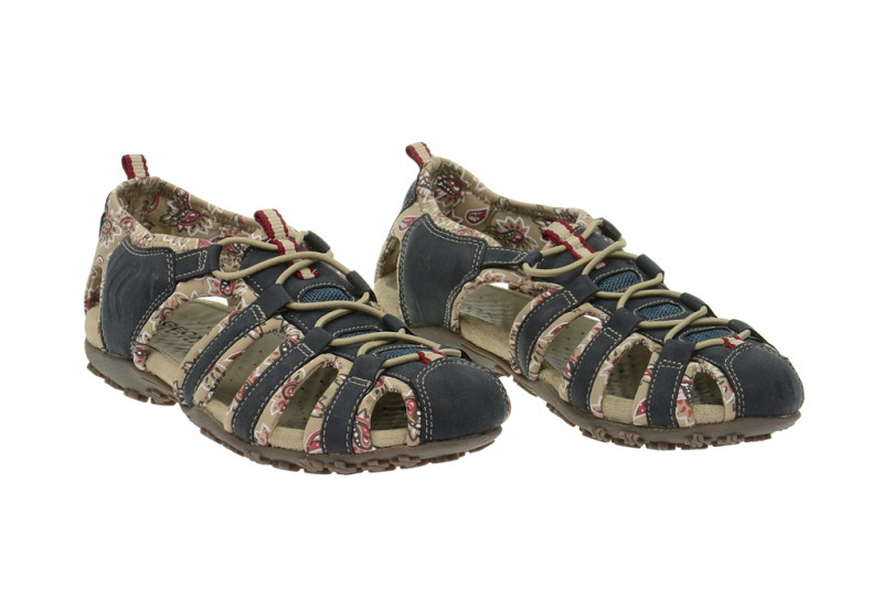 Geox Sand.Strel - Damen Sandale - navy dunkelblau - D1125A