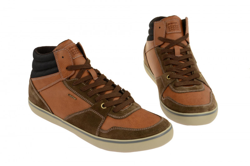 Geox BOX Sneaker Boots braun U74R3J 022ME C6Z6G