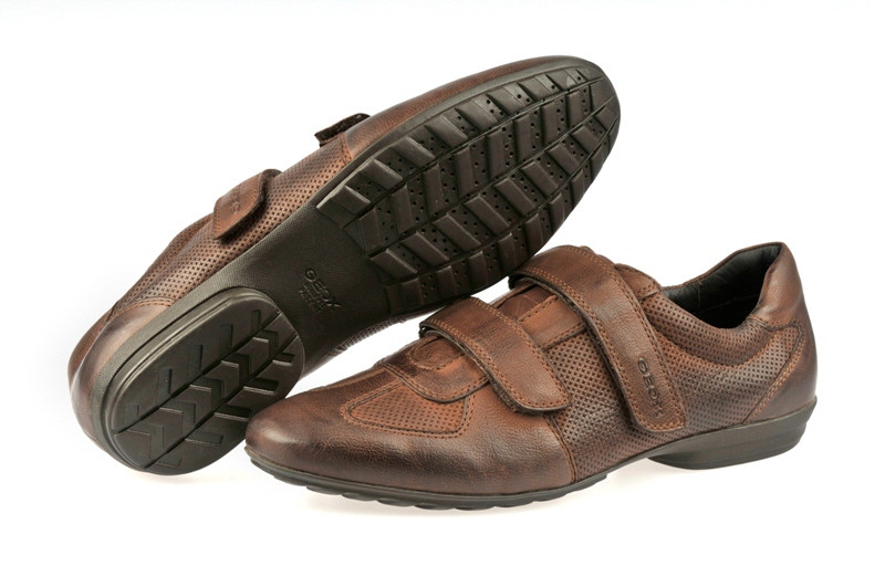 Geox James Schuhe braun coffee Klettverschluss