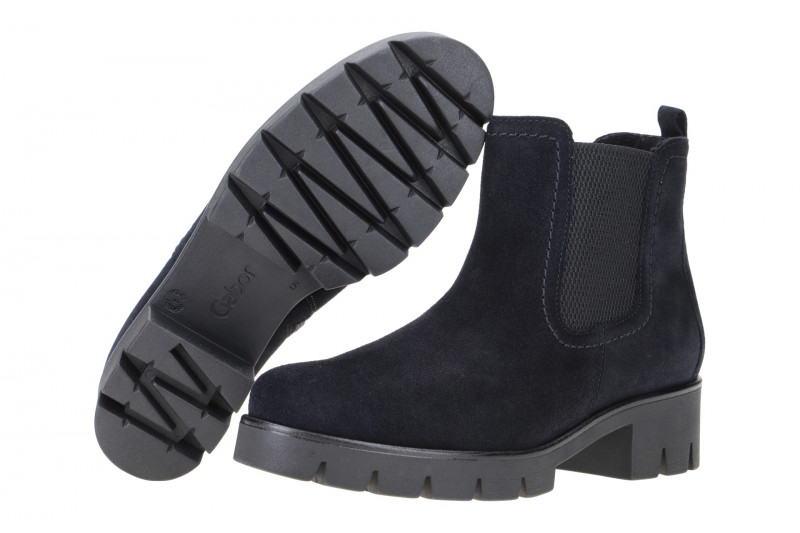 Gabor Stiefelette dunkelblau Velour 31.710.16